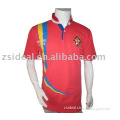 Men's heavy cotton short sleeve custome rugby jersey